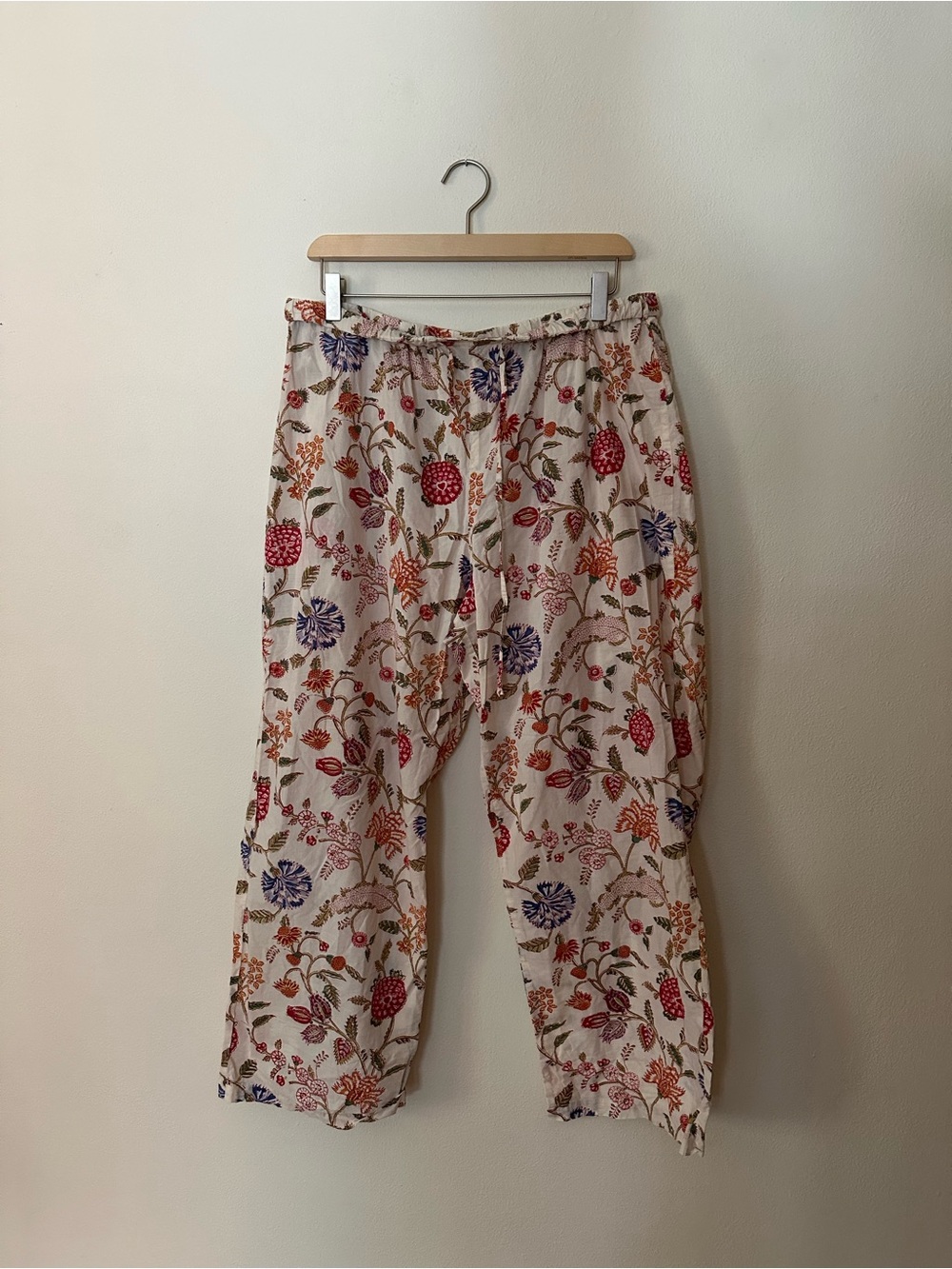 Anokhi cotton floral pants